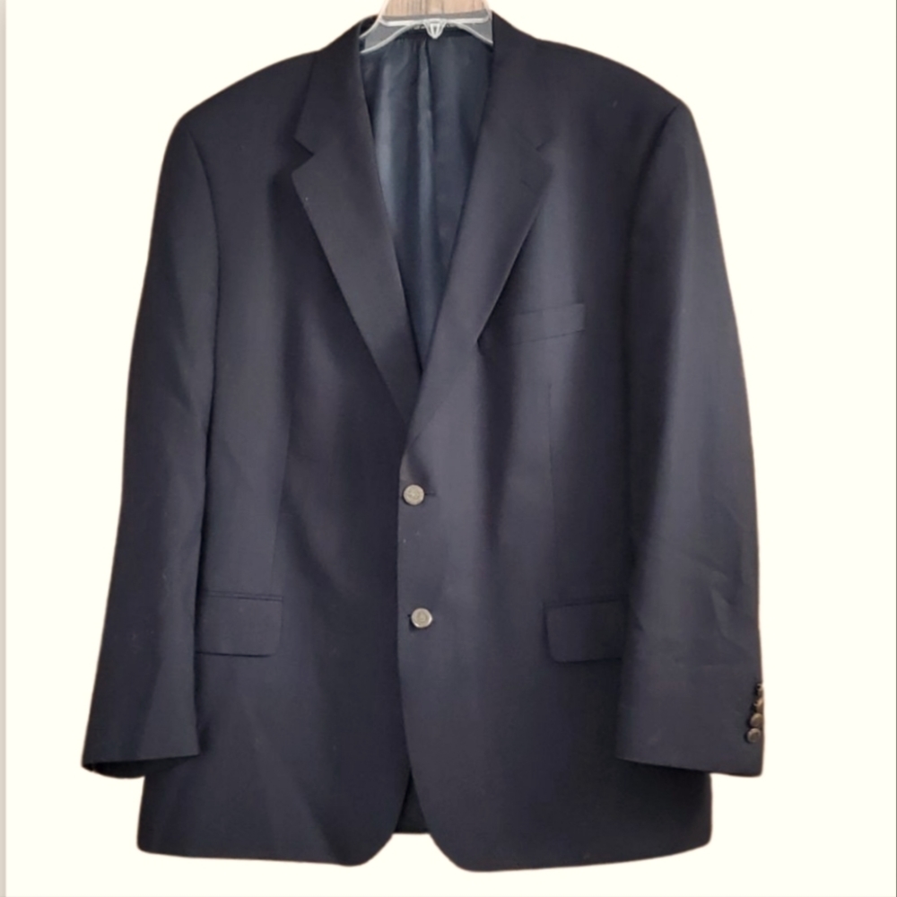 Mens S. Cohen Black suit jacket. Size 48 reg. Pure wool
